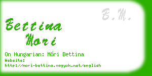 bettina mori business card