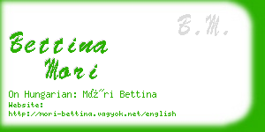 bettina mori business card